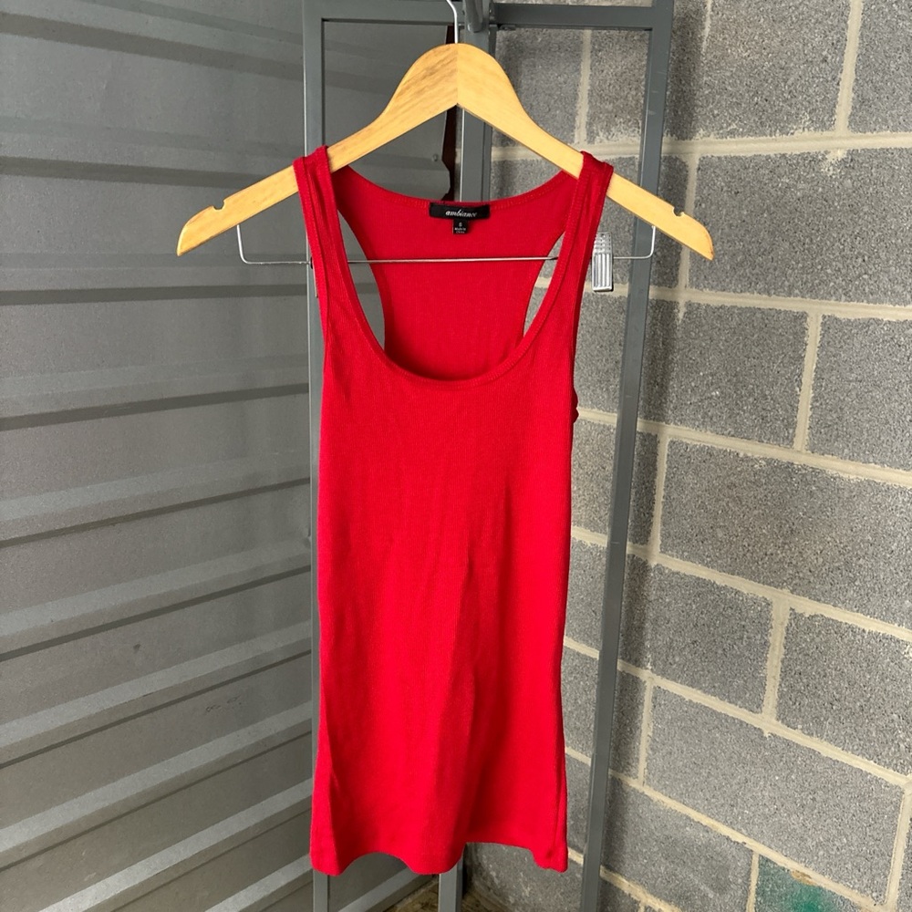 Red tank top